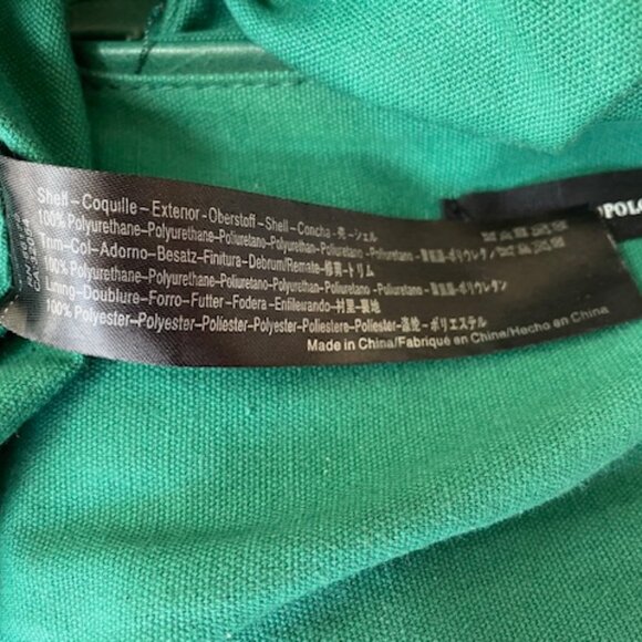 ANTHROPOLOGIE Marianne Green Tote Bag Wicker Handle - Picture 13 of 16